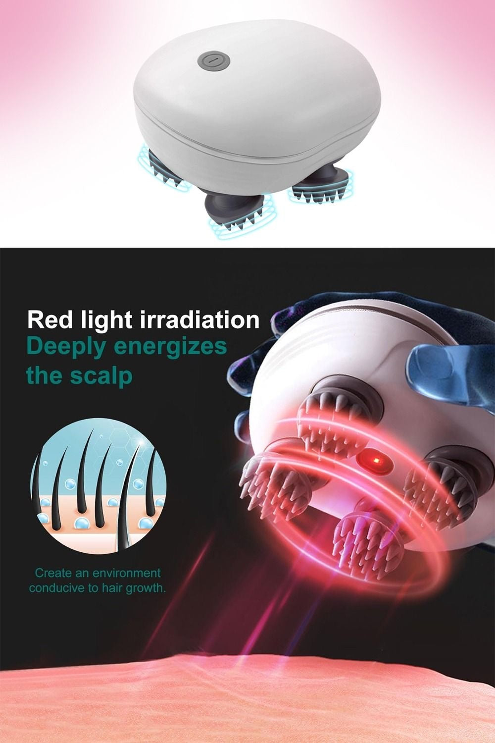 Electric scalp massager