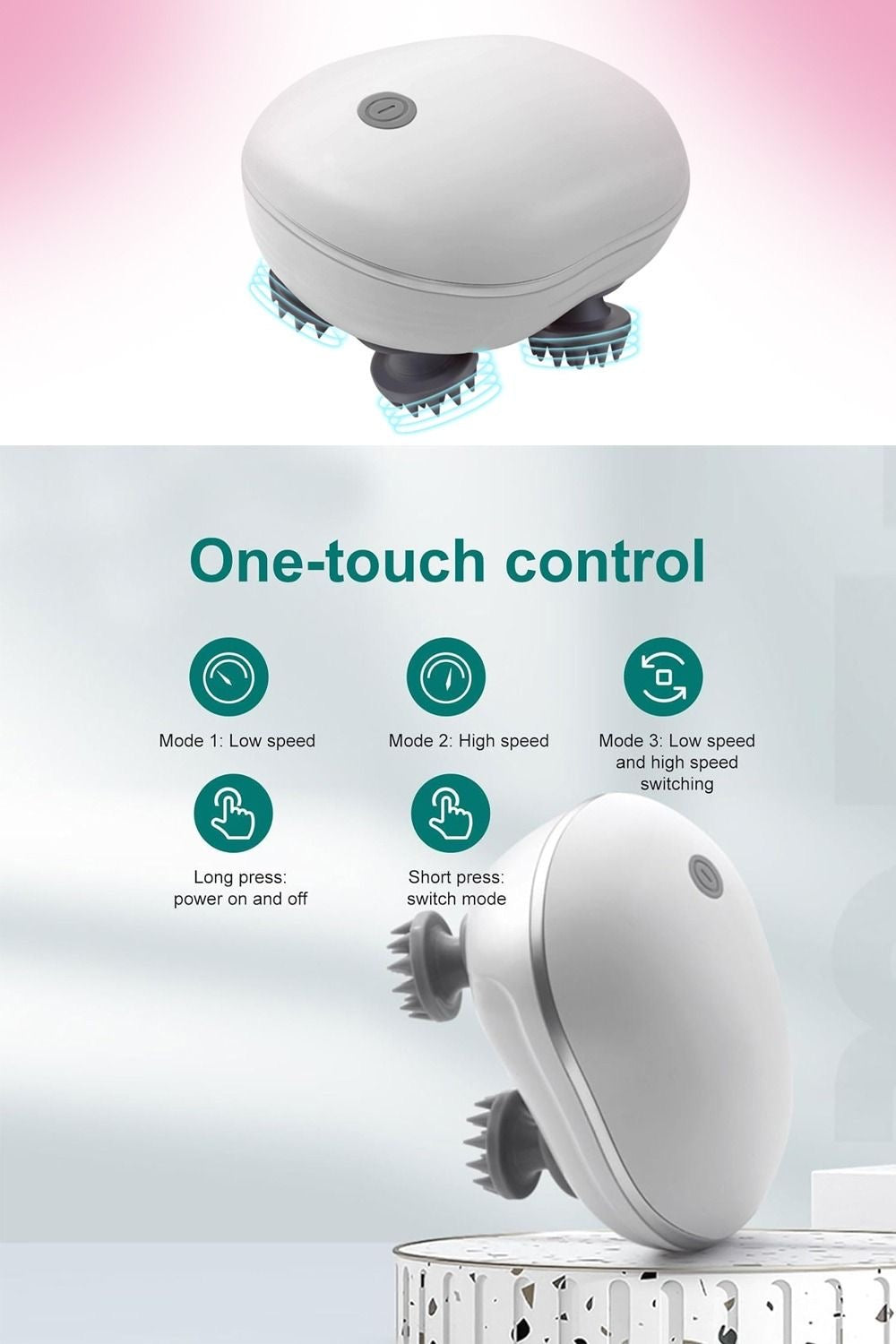 Electric scalp massager