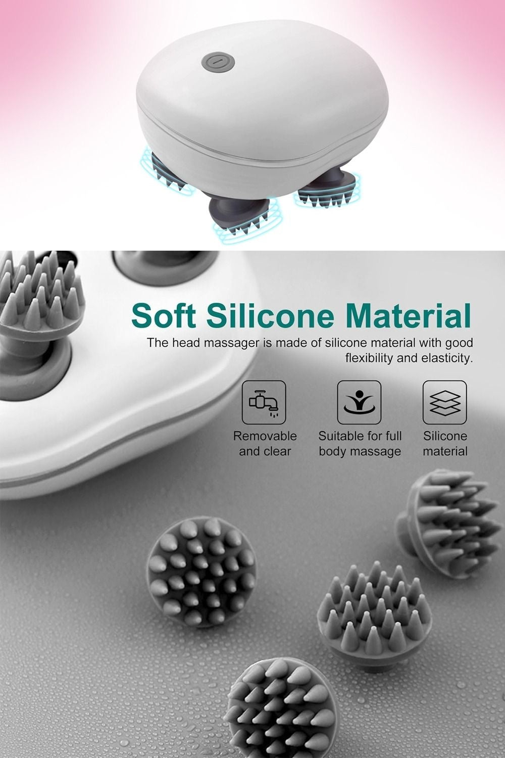 Electric scalp massager