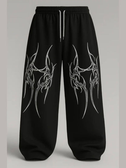 Unisex Wid Leg Womens/ Men's Lower Graphic printed Mutation
Baggy Track Pant