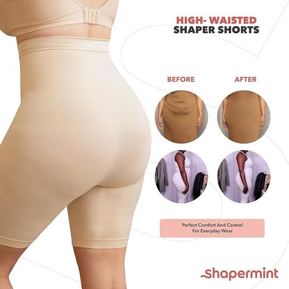 High-Waist Tummy Control Shapewear Shorts
